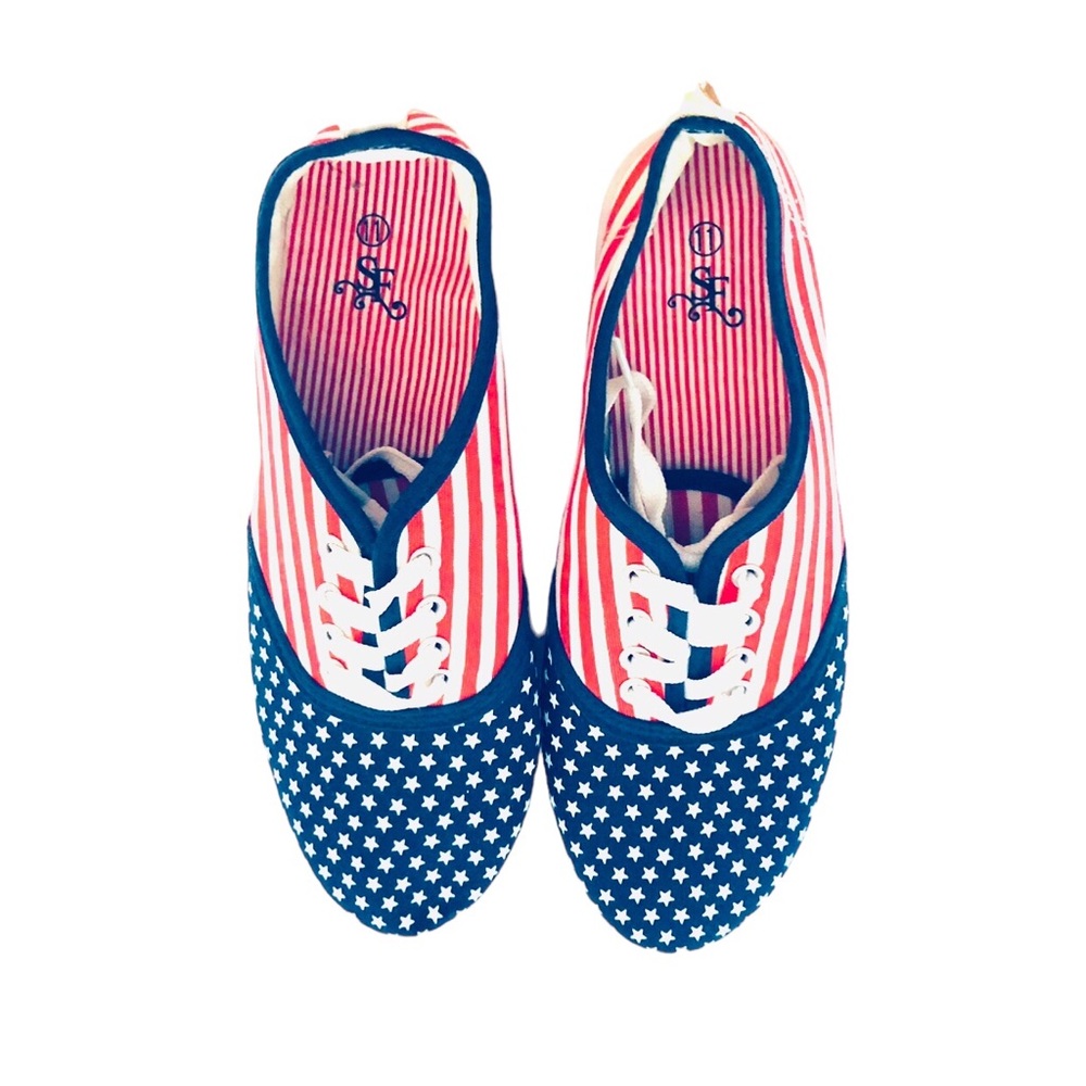 American Flag Canvas Sneakers
